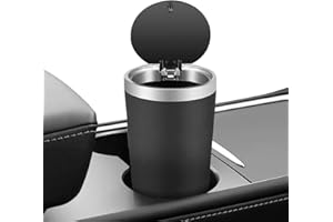 Samuliy Poubelle De Voiture avec Couvercle - Petite Voiture 800 ML - Lavable