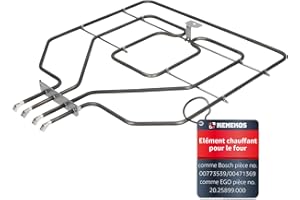 Kenekos - élément de chauffage 230 V chaleur supérieure 2800 W compatible avec les fours Siemens/Bosch comme 773539/00773539, 471369/00471369 chauffage, élément de chauffage de four pour cuisinières