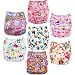Happy Cherry Baby 7 Pack Washable Reusable Cloth Nappies Breathable Adjustable Snap 7pcs Pack Pocket Cloth Diaper