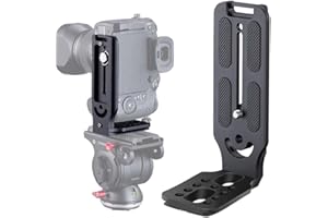 SSRDFU 1 x uchwyt L do szybkiej wymiany, pionowy uchwyt L z płytką szybkozłączki, śruba 1/4", uchwyt lustrzanki cyfrowej L, kompatybilny z wieloma kamerami