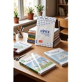 A4 Şeffaf Kendinden Yapışkanlı Kitap Kabı, Buzlu Transparan, 10 Adet | Okul Defteri İ&ccedil;in, Koruyucu Kaplama, Pratik Uygulama