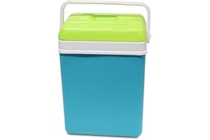 QDWQ-US Guaranteed4Less 15L Cooler Box Camping Festival Beach Picnic Travel Insulated Drinks Ice Coolbox (Turquoise Cool Box)