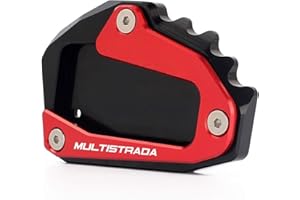 JDDRCASE Motorrad-Zubehör Seitenständer Vergrößerer Belagträgerplatte Ständer for Ducati Multistrada 1200 1260 1200S 1200GT 950
