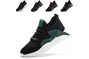 Nasogetch Safety Trainers Men Women Steel Toe Cap Trainers Lightweight Safety Shoes Breathable Air Cushion Non Slip