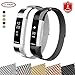 Produktbild FunBand® für Fitbit Alta HR und Fitbit Alta Armband,Luxus Milanese Edelstahl Wrist Strap Band Ersatz Armbanduhr Uhrenarmband Schlaufe Armbänder mit Starkem Magnet-Verschluss und Metallschließe für Fitbit Alta HR und Fitbit Alta Smartwatch