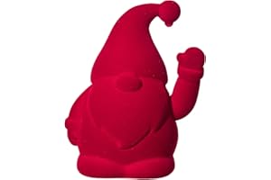 ‎DN DECONATION DN DECONATION Weihnachtswichtel mit beweglichem Arm, rote Plüsch Wichtel Figur 16x12cm Kunststoff Santa Elf Dekoration für Zuhause Büro Regal Tisch Weihnachtsdeko Geschenkidee