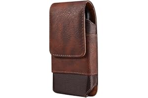 ANPNELEC Oxford Gürteltasche Hülle mit Gürtelclip Halfter Holster Sport Gürtel Clip Hülle für iPhone 14 15 Pro Max, iPhone 13/14 / 15 Plus, Samsung Galaxy A53 / A52s, Xiaomi Redmi Note 11, Braun
