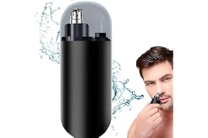 SHXIUMINY Portable Nose Hair Trimmer,Ear and Nose Hair Trimmer,Nose Trimmer,Painless Nose Hair Trimmer,Facial Hair Eyebrow Trimmer,Mini Nose Hair Trimmer for Men Women (Black)