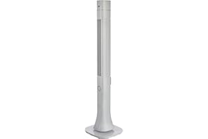 Bimar VC119 Ventilatore Colonna Ionizzante con Bluetooth Speaker da 120cm, Ventilatore a Colonna con Selettore 3 Velocità 60W, Ventilatore con Telecomando, Ionizzatore, Oscillazione Destra Sinistra