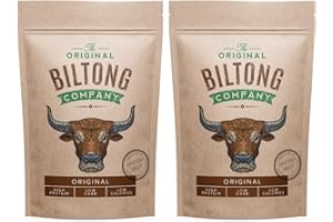 Original Biltong Big Bag High Protein Healthy Snack Made from British & Irish Beef by The Original Biltong Company (Original, 500 g)