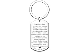 HULALA Valentines Gifts for Boyfriend Girlfriend Husband Wife Couple Keyring Anniversary Birthday Chritsmas Gift
