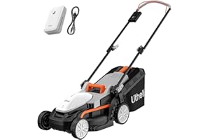 Litheli Cordless Lawnmower, 20V/33cm Cutting Width, Battery Lawn Mower, 5 Cutting Heights, 30L Grass Box, Incl. 4.0Ah Battery