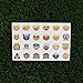 Tattify Assorted Smiley Emoji Temporary Tattoos - Emojis 01 (2 Sheets)