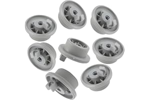 FLEARITZO Korbrollen für Geschirrspüler 8er Set Spülmaschinen Rollen Universal Korbrollen - Spülmaschine Ersatz Unterkorb Rollen - Spülmaschine Ersatzteile für Viele Gängige Bosch & Siemens Geschirrspüler