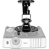 Duronic Projector Bracket PB01XB | Mount on Ceiling or Wall for Projection | 10kg Capacity | Universal | Heavy Duty…