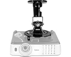 Duronic Projector Bracket PB01XB | Mount on Ceiling or Wall for Projection | 10kg Capacity | Universal | Heavy Duty | Fitting