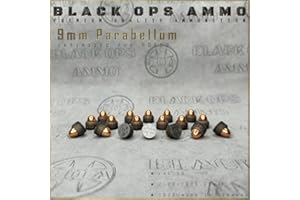 GENERIC Black Ops Ammo 9 mm Parabellum Cal.50 – 18 + 2 proyectiles – Proyectiles de precisión para TR50 / HDR50 – Rendimiento de Entrenamiento y recreo