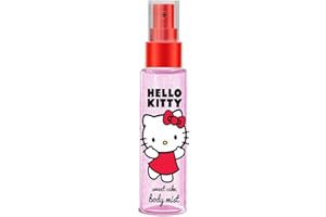 URODA Hello Kitty Sanrio Body Mist for Girls - Sweet Cake Fragrance - Fun, Long-Lasting Scent, Suitable for Adults and Kids, 100ml