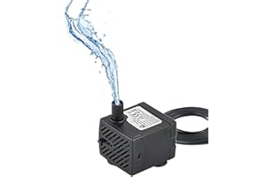 JONZZY Bomba de Agua para Acuario, Pecera, Estanque o Fuentes, Regulador de Potencia, Bajo Consumo (3, Vatios)