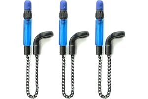 TJR Tackle 3 x Bobbins Bite Indicators Semi Short Chain 15cm Carp fishing Tackle for Bite Alarms and bank sticks
