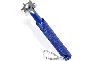 AINTY Golf Accessories, Golf Club Groove Sharpener with 6 Carbide Tungsten Steel Cutters, Golf Club Cleaner and Club Repair, Re-Grooving Cleaning Tool Accessories for Golf Irons