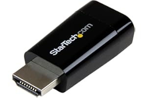 StarTech.com Adattatore HDMI a VGA compatto per portatili, Convertitore slim HDMI a VGA per desktop/laptop/book, 1920x1200/1080p