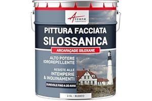 Pittura Esterna Silossanica - ARCAFAÇADE SILOXANE - Bianco - ARCANE INDUSTRIES
