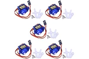 Longruner SG90 9G Micro Servo Moteur RC pour Robot Hélicoptère Avion Bateau commande KY66–5, LKY66-UK-5