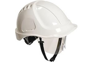 Portwest PW54 Casque de Sécurité avec Visière Endurance Plus Blanc