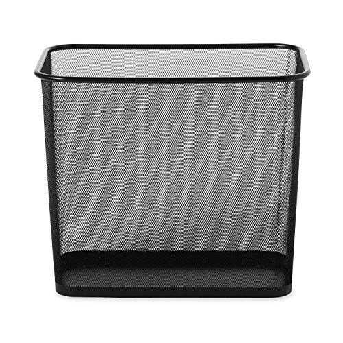 Rubbermaid kommerziellen 7,5 gal Collection Concept Stahlgeflecht oben offen, Papierkorb, Schwarz - 2
