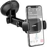 UGREEN Windscreen Car Phone Holder Suction Cup Sticky Dashboard Mobile Mount Long Arm Compatible with iPhone 12 SE 11…