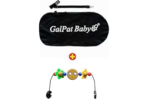 GalPat Baby Bolsa de Transporte Compatible con Hamaca Babybjorn y GalPat Baby + Juguete para Hamaca - Arco de Juguete con Juegos para Hamaca