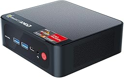 Beelink SER5 5560U Mini PC mit Windows 11 Pro, Ryzen 5 5560U, 16GB DDR4 RAM, SSD 500GB NVMe, SATA3 Slot, Wi-Fi 6 AX, Gigabit Ethernet, Bluetooth 5.2, Ultra HD 4K, HDMI, DisplayPort