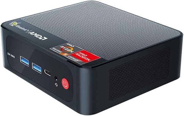 Beelink SER5 5560U Mini PC mit Windows 11 Pro, Ryzen 5 5560U, 16GB DDR4 RAM, SSD 500GB NVMe, SATA3 Slot, Wi-Fi 6 AX, Gigabit Ethernet, Bluetooth 5.2, Ultra HD 4K, HDMI, DisplayPort