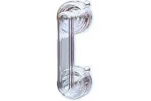 YIDELAI - Maniglia porta ventosa, maniglia armadio adesiva, bracciolo porta scorrevole cucina, facile da installare, adatto per finestre, porte scorrevoli in vetro (L-Transparent colorless)