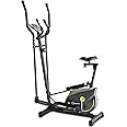 Powermax Fitness Eh 250S Elliptical Cross Trainer With Hand Pulse, AdjUStable Resistance And Lcd Display, Home Gym Workout Machine For Cardio Training, Black, Eh-250S-Xkr63402