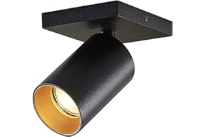 Arcchio Strahler 'Brinja' (Modern) in Schwarz aus Metall u.a. für Flur & Treppenhaus (1 flammig, GU10) - Deckenlampe, Deckenleuchte, Lampe, Spot, Flurleuchte