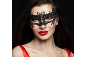 Lady of Luck Veneciana Máscara Mascarada Máscara,Mujer Máscara para Masquerade Mardi Gras Fiesta Sexy Halloween Ball Carnaval Máscara