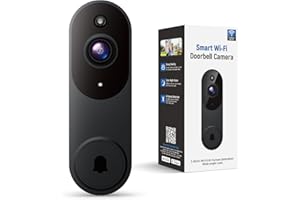SUNNYJANE Smart Video Doorbell Camera Wireless, AI Human Detection and Instant Alerts, Night Vision, 2-Way Audio, Battery Powered, Cloud Storage, 2.4G WiFi, Live View, Indoor Outdoor Surveillance