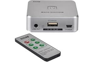 TECHNOMEDIA Registratore convertitore acquisizione recording Mp3 da Linea audio recorder capture stereo Line in Rca Jack music digitizer