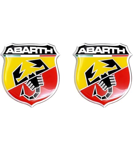 Adesivi ABARTH Per Cerchi In Lega - Rossi, 5.8x0.8 Cm Con Nastro Applicazione - Foto 13