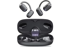 Giveet Open Ear Headphones, Open Ear Earbuds, Dual HD Mic Wireless Sports Earbuds w/40H Charging Case, IPX7 Waterproof, Bluetooth 5.4 Headphones with Earhooks for Working, Driving, TV Watching, Travel