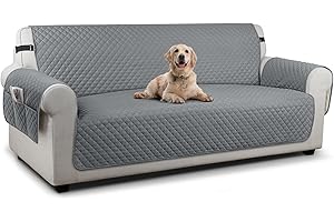 TAOCOCO Sofa Covers 3 Seater,Settee Covers,Sofa Slipcovers,Pet Couch Covers,Non Slip Sofa Covers,Washable Sofa Protectors for Dogs(Dark Grey)