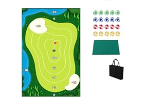 ADWOLT Zestaw do gry w golfa, mata do treningu golfowego z piłkami golfowymi, wewnętrzna gra w kij do gry w golfa na co dzień gra w golfa do biur domów korytarzy Golf pomoc szkoleniowa sprzęt podwórko gry sportowe