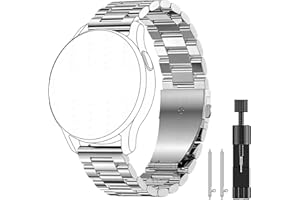 OUTPUTBT Metal Pasek 22mm 20mm 19mm 18mm 16mm Kompatybilny z Amazfit/Garmin/Huawei/Samsung/Suunto/Polar/Coros/FOSSIL/CMF/GRV/Hama/Tommy Hilfiger/Timex Stal Nierdzewna 316L Paski dla mężczyzn Kobiet