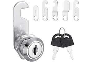 Firtink Letterbox Lock 20 mm Comes with 5 Different Lock Plates Cabinet Lock Drawer Lock for Mailboxes,Cabinet Doors,Furniture