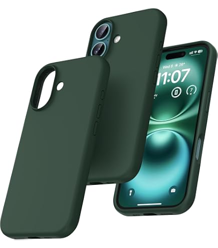 TOCOL Cover per iPhone 13 Pro 6,1 Pollic, Silicone Resistente, Fodera in Microfibra, Custodia per iPhone 13 Pro Protezione Antiurto Silicone, Grigio Pietra