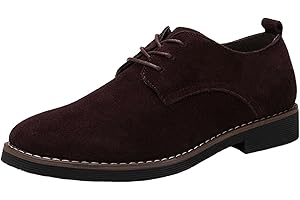 DADAWEN Homme Chaussures de Ville en suédé