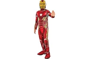 RUBIES Rubie's Official Marvel Avengers Endgame Iron Man klasyczny kostium dla dzieci, fantazyjny kostium superbohatera