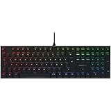 CHERRY MX 10.0N RGB, Flache Mechanische Gaming-Tastatur mit RGB-Beleuchtung, Deutsches Layout (QWERTZ), Kabelgebunden, CHERRY